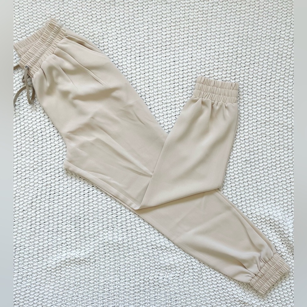 Beige Jogger Pants made by Cinq a Sept